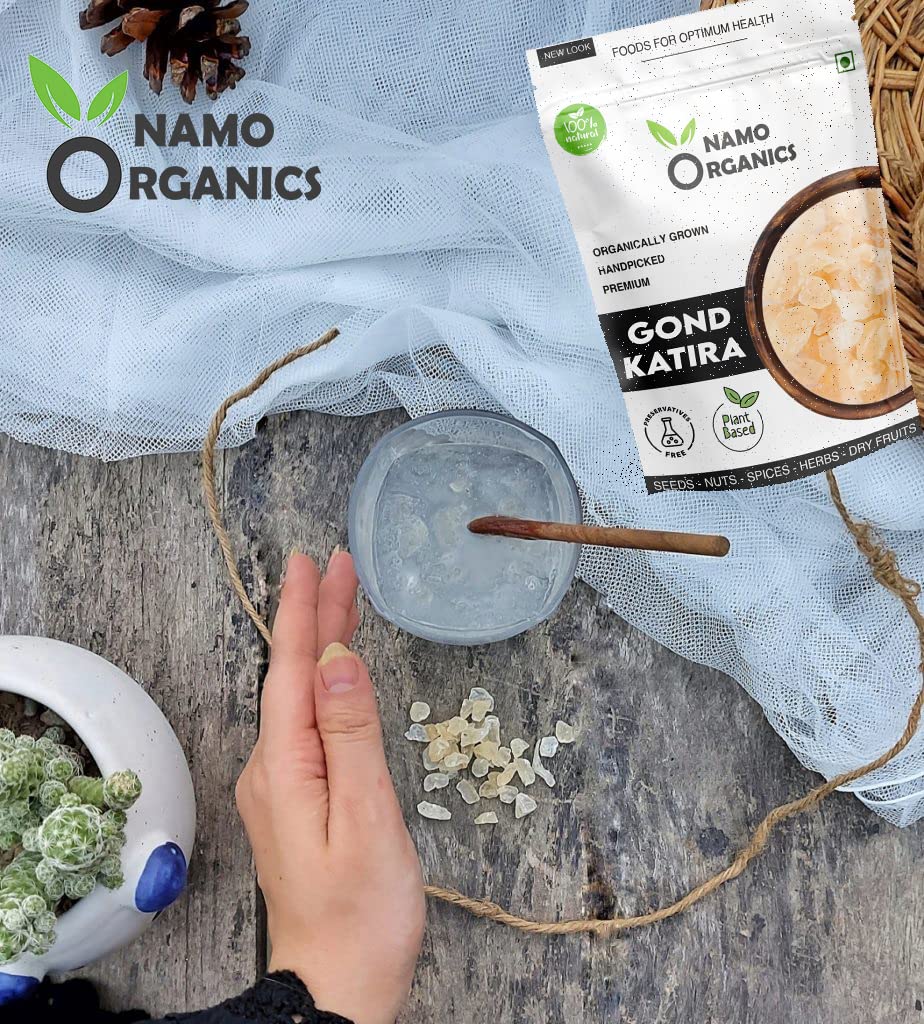 Namo Organics Gond Katira Pure - 250 Gm | Cooling Properties | 100% Natural Superfood Edible Gum