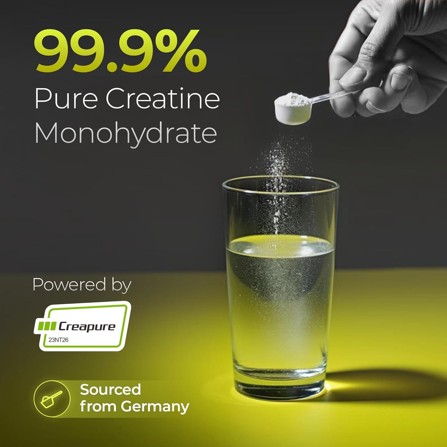 Nutrabay CreaPeak Creatine Monohydrate - 100g, Unflavoured | Powered by Creapure from AlzChem, Germany | 99.9% Pure Micronized Form for Faster Absorption