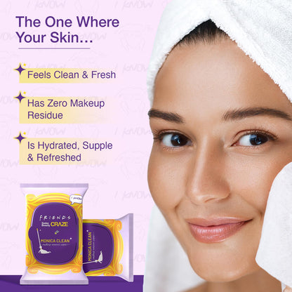 Swiss Beauty Craze Monica Clean Makeup Remover Wipes | Clean & Fresh | Zero Makeup Residue | Soft & Hydrating | 30 Pieces | Easy To Use