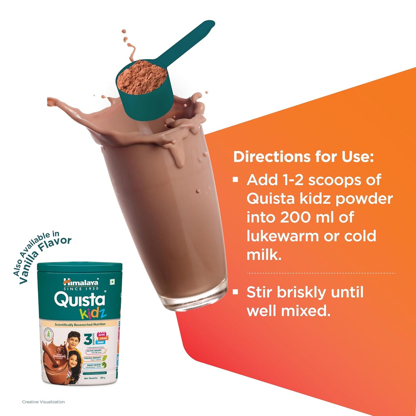 Himalaya Quista kidz | Chocolate Flavor | All-Round NutritionalFormulaFor Growing Children | Scientifically Researched NutritionFor Active, Strong, And Smart kids|200G