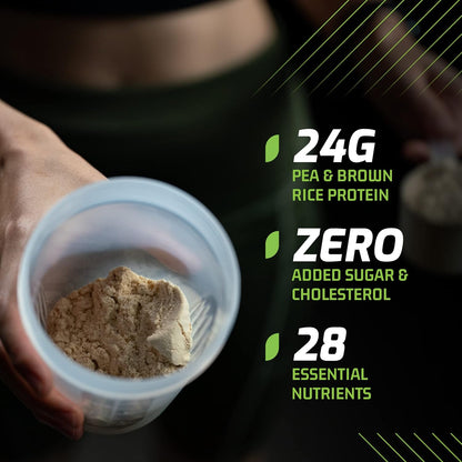 Plantigo Clean Plant Protein Powder | No Preservatives, No Banned Substances | Super Protein Blend - Pea, Brown Rice | Vegan Green Protein For Men, Women (Vanilla Flavor - 32g Travel Pouch | Sachet)