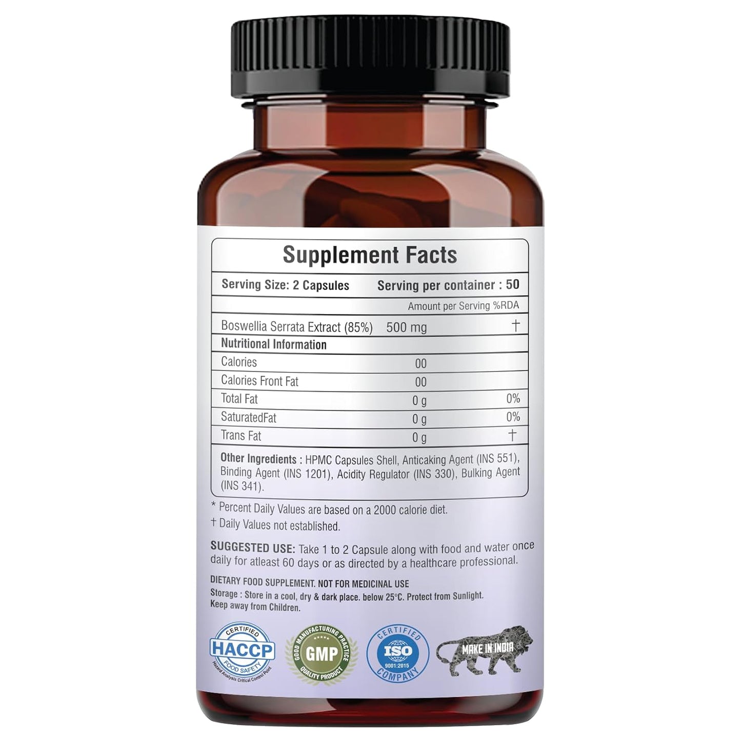 BOSWELLIA Serrata Extract - 120 Vegetable Capsules