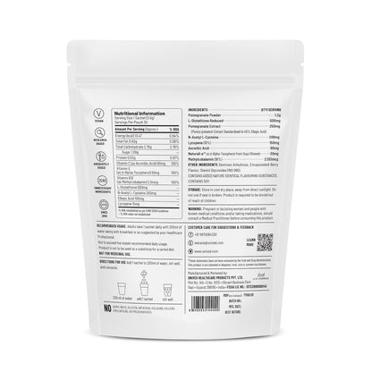 Unived Hyperpigmentation Care | L-Glutathione 500mg Packed With Antioxidant Support for Radiant & Glowing Skin | Helps Reduce Hyperpigmentation, Dark Spots & Age Spots | Berry, 30 Servings