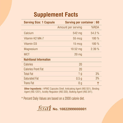 Vitamin D3 with K2-100 capsules- Supports Stronger Immunity & Bone & Heart Health | Healthy Heart For Men And Women
