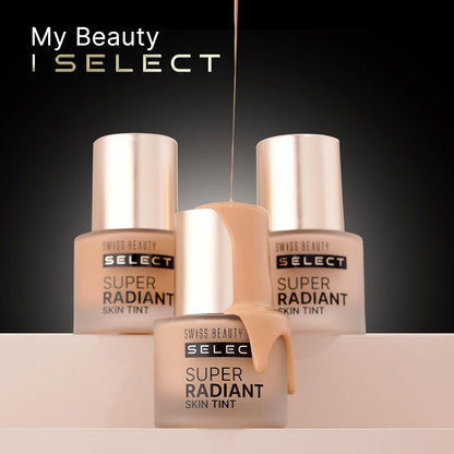 Swiss Beauty Select Super Radiant Hydrating Skin Tint | With Hyaluronic acid | Provides Natural, Dewy Glow | Shade- Creamy Glow, 30gm
