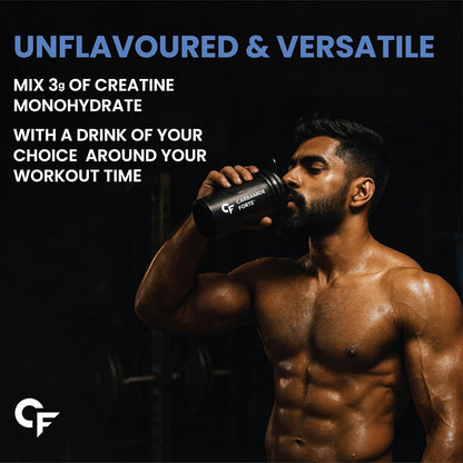 Carbamide Forte Creatine Mono hydrate Powder | Micronized Monohydrate Creatine 103g | Micronized Monohydrate Supplement for Lean Muscle, Strength & Energy - Unflavoured - 33 Servings - 103g