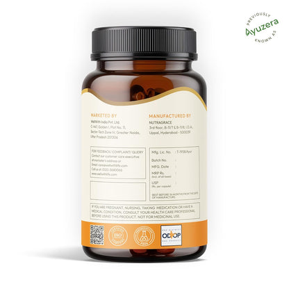 Wellwith by Ayuzera Sea Buckthorn Berry Oil Omega 7 500mg, 30 Veg HPMC Capsules, 15-Day Supply| Sea buckthorn Capsules rich In Omega 3, 6 & 9 help to keep the skin healthy| Dietary Supplements, 500mg Each
