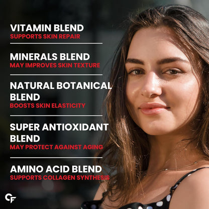 Carbamide Forte Veg Collagen Supplements for Bones | Veg Collagen Tablets For Women & Men | Plant Based Tablets For Hair, Nails & Healthy Skin | 90 Tablets