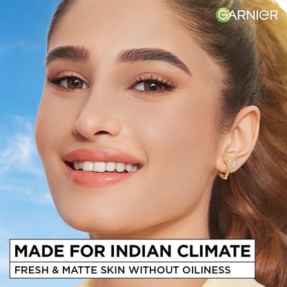 Garnier Fresh & Matte Salicylic Acid Sorbet Moisturizer Cream, 4.5% Salicylic Acid + Niacinamide + Vitamin C, 9x Lighter Sorbet Cream, For Hydration & Oil Control, Suitable for Oily to Normal & Combination Skin, 45g