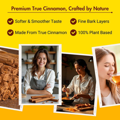 Bliss of Earth 400gm Ceylon Cinnamon (Dalchini) 5" Cut Sticks True Cinnamon Raw From Sri Lanka Original