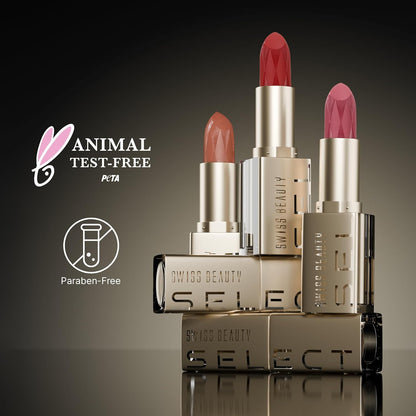 Swiss Beauty Select CrÃ¨me Touch Hydrating Lipstick | With Vitamin E and Tea Tree Oil | High -shine finish | shade- Walnut Brown, 4g