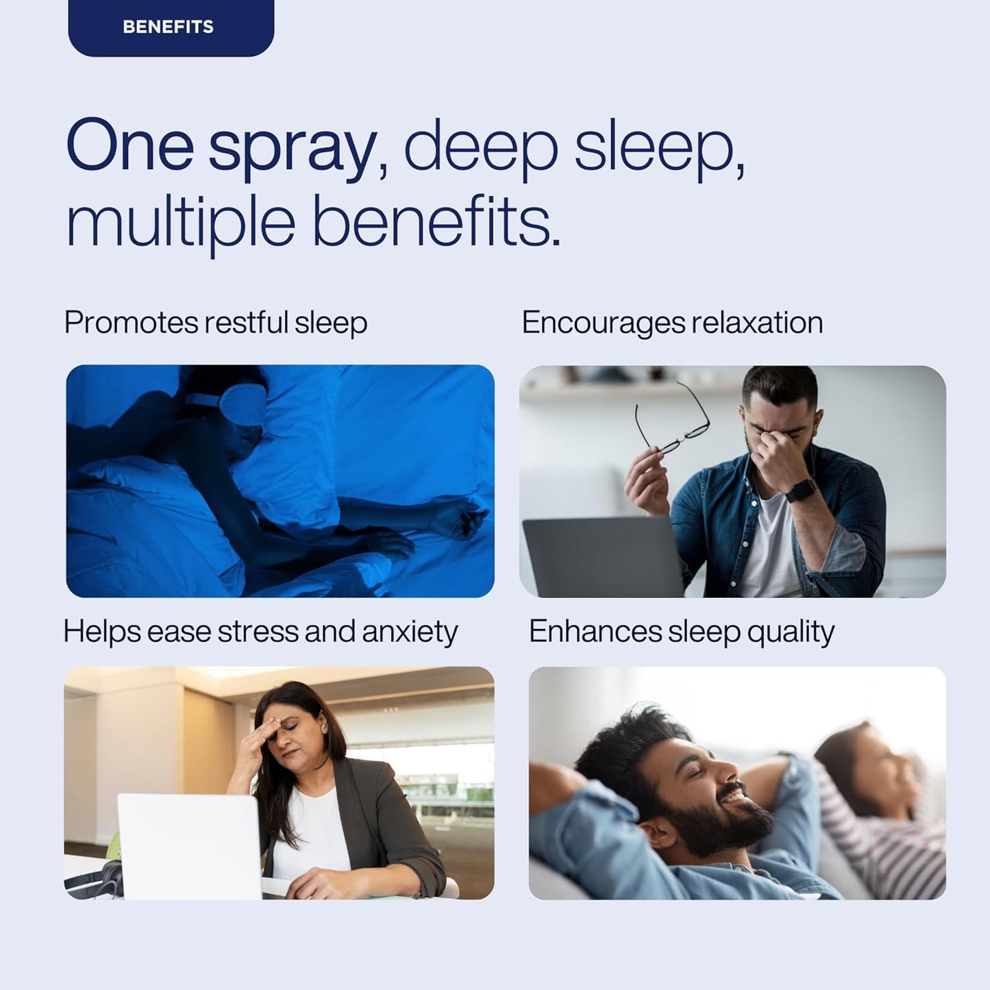 PURETIVE Deep Sleep Pillow Mist | Sleep Mist | Body+Linen+Room | 100% Pure with Essential Oil | Reduce Tension & Restless Sleep | Promotes Restful & rejuvenating sleep | 100ml