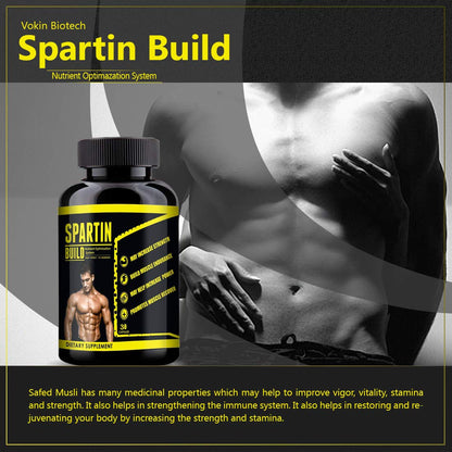 Vokin Biotech Spartin Build With Ashwagandha, Safed Musli and Shatavari 30 Capsules