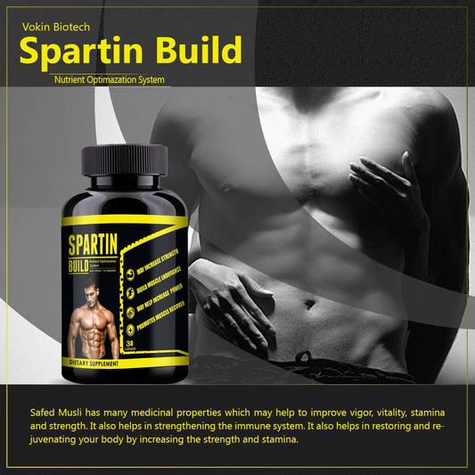 Vokin Biotech Spartin Build With Ashwagandha, Safed Musli and Shatavari 30 Capsules