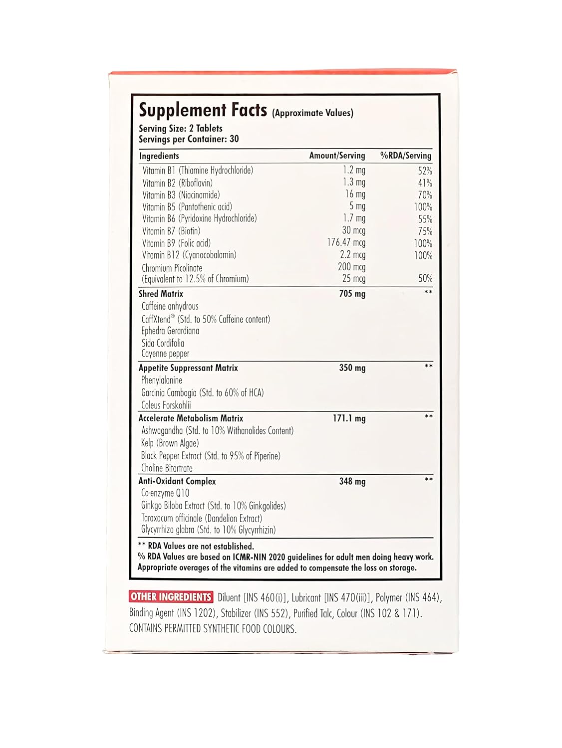 ThyroTherm Thermogenic Fat Burner Supplement for Improved Metabolism, Energy, Focus and Lean Muscle Tone I 60 Tablets