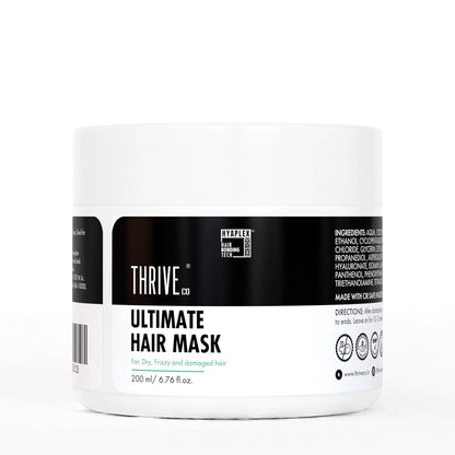 ThriveCo Ultimate Hair Mask With Hyaplexâ„¢| For Dry, Lifeless, Frizzy, and Damaged Hair | Smooths Frizz, Repairs Damage, Hydrates & Strengthens Hair | 200 ml