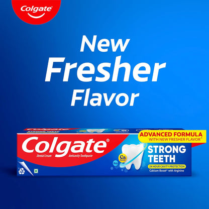 Colgate Strong Teeth Toothpaste with Amino Shakti - India's No.1 Toothpaste for Cavity Protection (150 g)