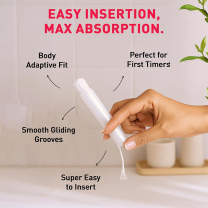 Sirona Regular Flow Tampons with Applicator - 16 Pieces | Made in Europe | Ultra Soft & Comfortable | Highly Absorbent | BPA Free | FDA Approved