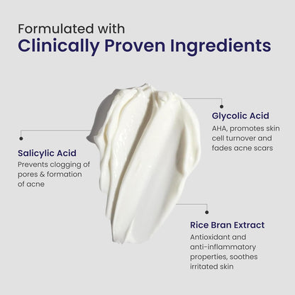 RE' EQUIL Acne Clarifying Gel With Salicylic Acid & Glycolic Acid | For Active Acne & Pimple Treatment | Pimple Removal Gel | Acne-Prone Skin | 20G