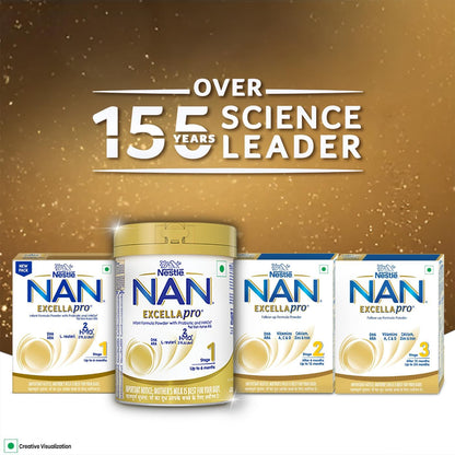 NestlÃ© NAN EXCELLAPRO Nan Stage 3 Follow-Up Formula Milk Powder For Babies, 12-24 months, With DHA, ARA, 400g Pouch in Box