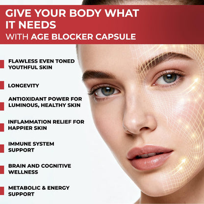 The Body Reserve Age Blocker â€“ Trans-Resveratrol 99% Japanese Knotweed Extract | Quercetin, Green Tea, Bitter Orange & Pomegranate | Powerful Antioxidant & Anti-Aging Supplement 60 Veg Capsules