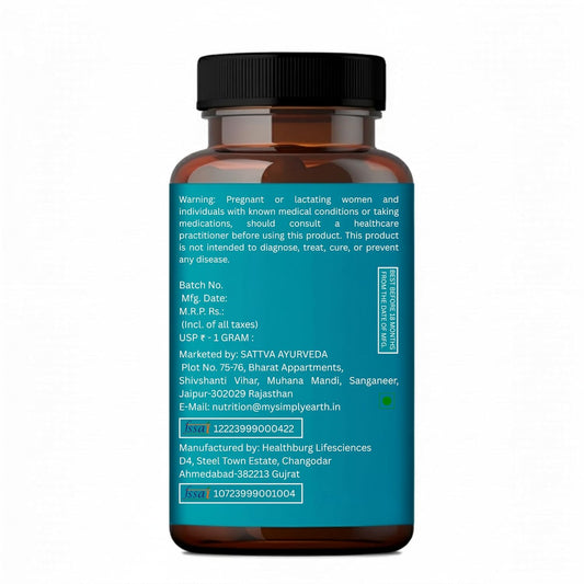 Simply Earth Benfotiamine+ 600mg with Ashwagandha & Alpha Lipoic Acid - Helps Maintain Blood Sugar Levels Supplement - Promotes Nerve Health & Metabolic Function - High Potency B1 Vitamin Supplement - 60 Tablets