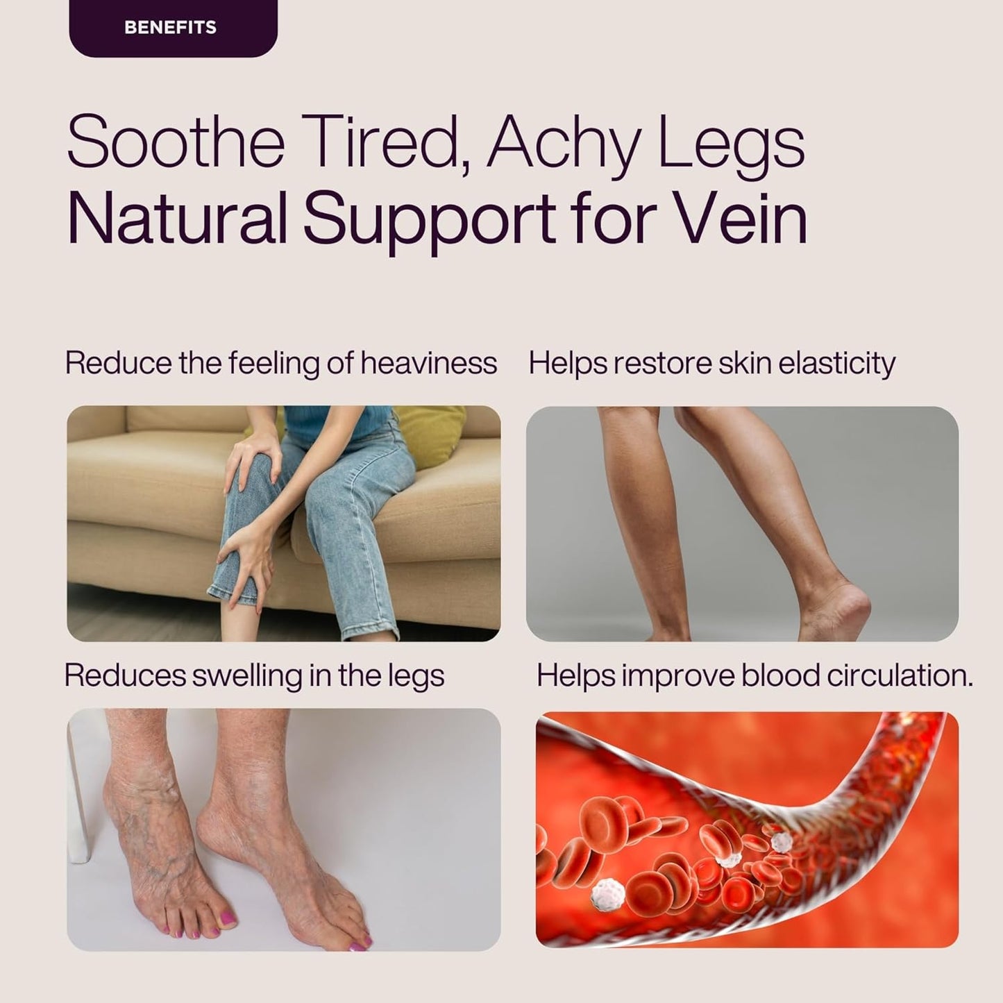 Puretive Varico Ease Oil â€“ Daily Relief Oil for Tired Legs & Swelling | Natural Circulation Support for Varicose Veins & Tired Legs, Reduces Heaviness & Fatigue | Fast Absorbing, Non-Sticky, Plant-Based Massage Oil | 100 ml.