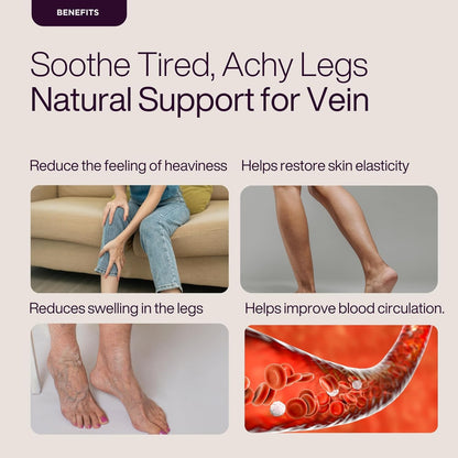 Puretive Varico Ease Oil â€“ Daily Relief Oil for Tired Legs & Swelling | Natural Circulation Support for Varicose Veins & Tired Legs, Reduces Heaviness & Fatigue | Fast Absorbing, Non-Sticky, Plant-Based Massage Oil | 100 ml.