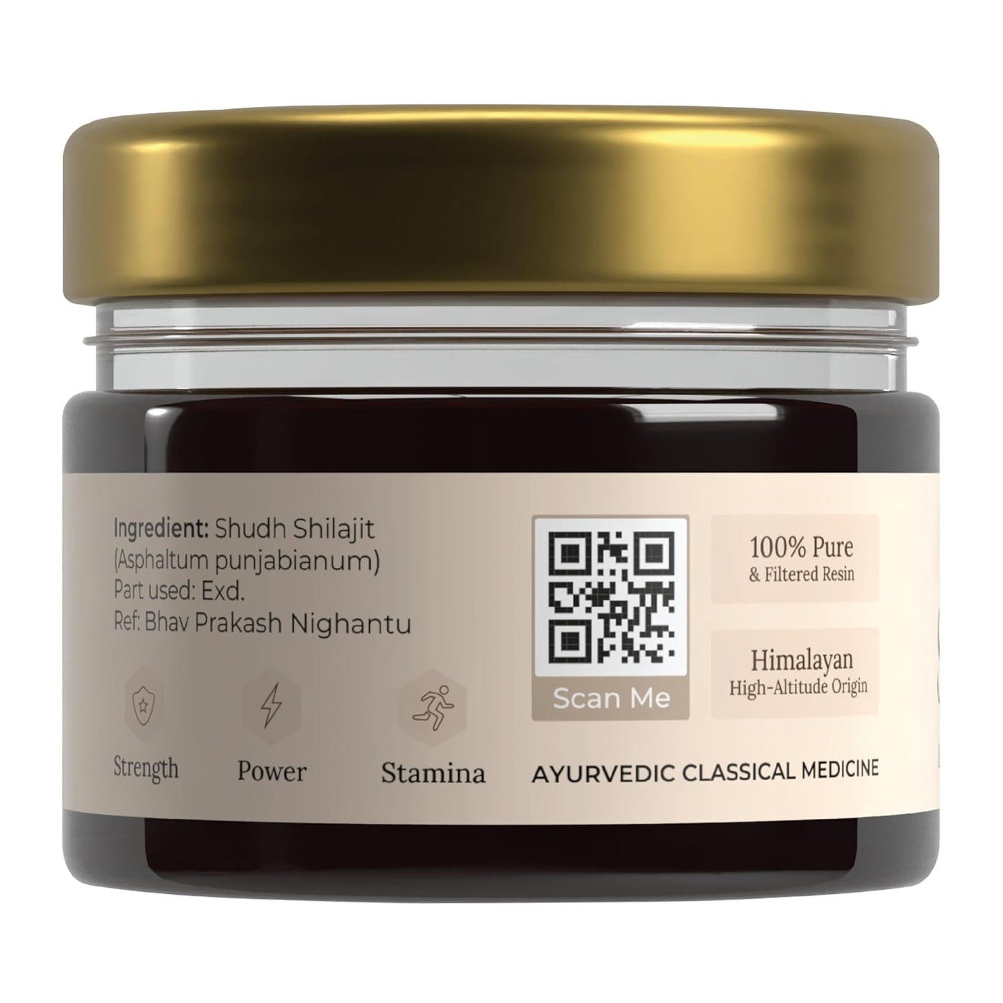 Nutrabay Shudh Himalayan Shilajit Resin from High Altitude â€“ Extracted Using Water â€“ Strength, Stamina & Power â€“ Premium Ayurvedic Supplement â€“ 20g