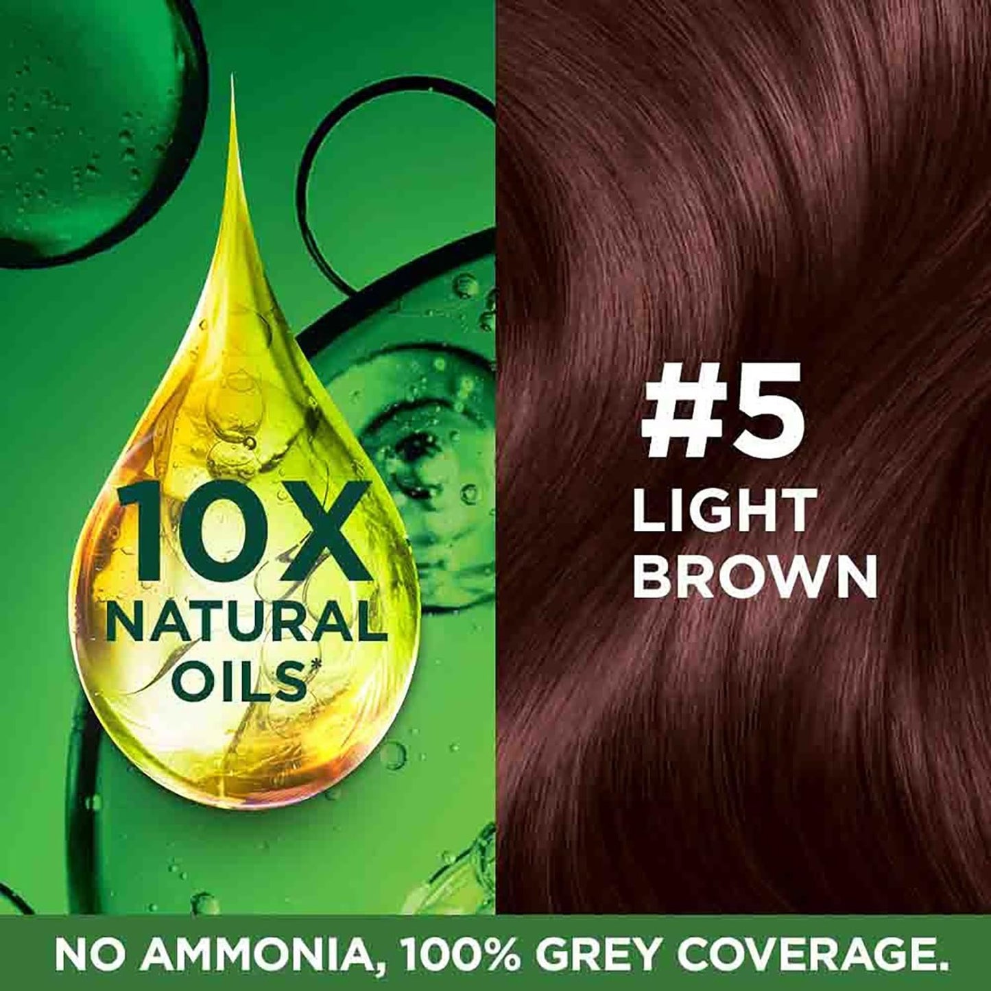 Garnier Color Naturals CrÃ¨me hair color, Shade 5 Light Brown, 70ml + 60g
