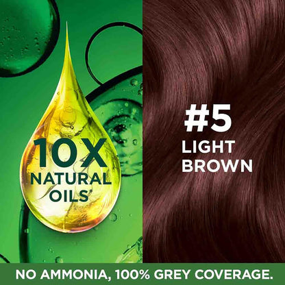 Garnier Color Naturals CrÃ¨me hair color, Shade 5 Light Brown, 70ml + 60g