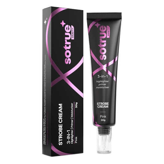 Sotrue Strobe Cream Pink for Face Radiance, Multipurpose Strobe Cream, Dewy Glazed Instant Glow, Highlighter For Face, Boosts Hydration - For All Skin Types