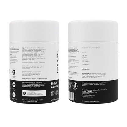 Be Bodywise Pure Himalayan Shilajit/Shilajeet Gummies for Women | 70% Fulvic Acid & KSM-66 Ashwagandha | Boosts Energy, Stamina & Strength | No Added Sugar | 60 Gummies