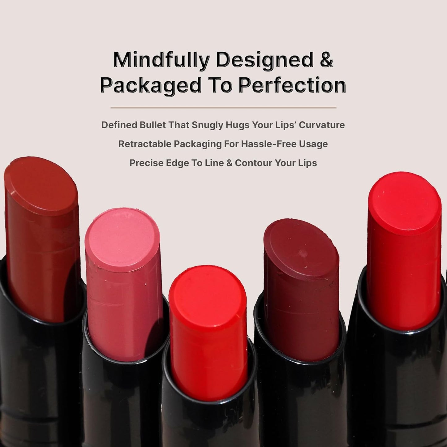 Swiss Beauty Select Here To Stay Lip Crayon | Velvety-Matte Finish | 12-Hour Stay | Enriched With Vitamin E | Retractable Packaging | Smooth Glide | 12 Gorgeous Shades | 2.5g, Shade- 5. French Toast