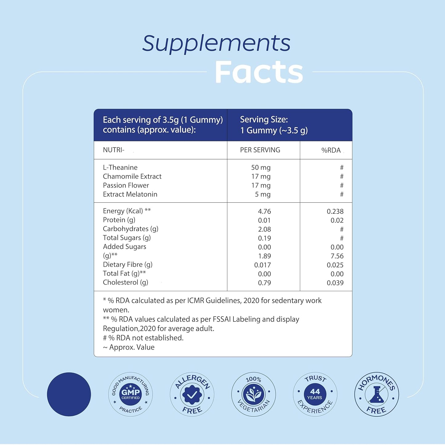Arth Sleep Support Gummies|Promotes deep relaxation, Improves sleep quality, Helps with Insomnia|Melatonin 5mg, L-Theanine | Emcure Pharmaceuticals Ltd. | 30 Gummies