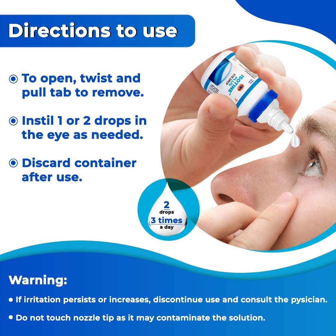 ISOTINE PLUS EYE DROP Jagat Pharma Isotine Plus for Serious Problems with goodness of Ayurvedic herbs -Amla, Chandan, Ashwagandha & palash |100% Ayurvedic,  10ml