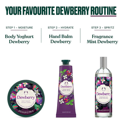 The Body Shop Dewberry Bath & Shower Gel (1x 250ml) Refreshing Body Wash with Fruity and Floral Scent, Gentle Cleanser with Community Fair Trade Aloe Vera, Vegan Certified, 250ml