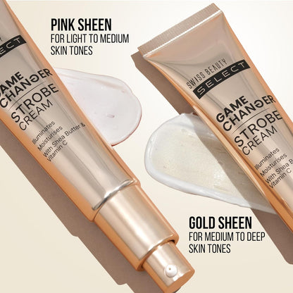 Swiss Beauty Select Game Changer Strobe Cream Enriched With Shea Butter & Vitamin C | Shade- Pink Sheen, 35gm