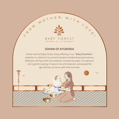 Baby Forest Badami Sneh Cold Pressed Almond Oil for Babies | Organic & Natural Baby Massage Oil for Skin, Hair & Body | Derma Safe, Non-Sticky, BPA-Free, Cruelty-Free | 200ml | Ayurvedic Baby Oil