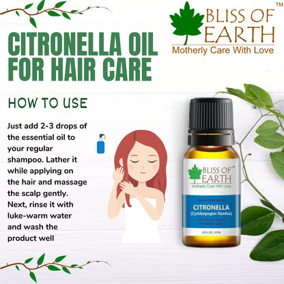Bliss of Earthï¿½ 100% Pure Citronella Essential Oil, 10ml