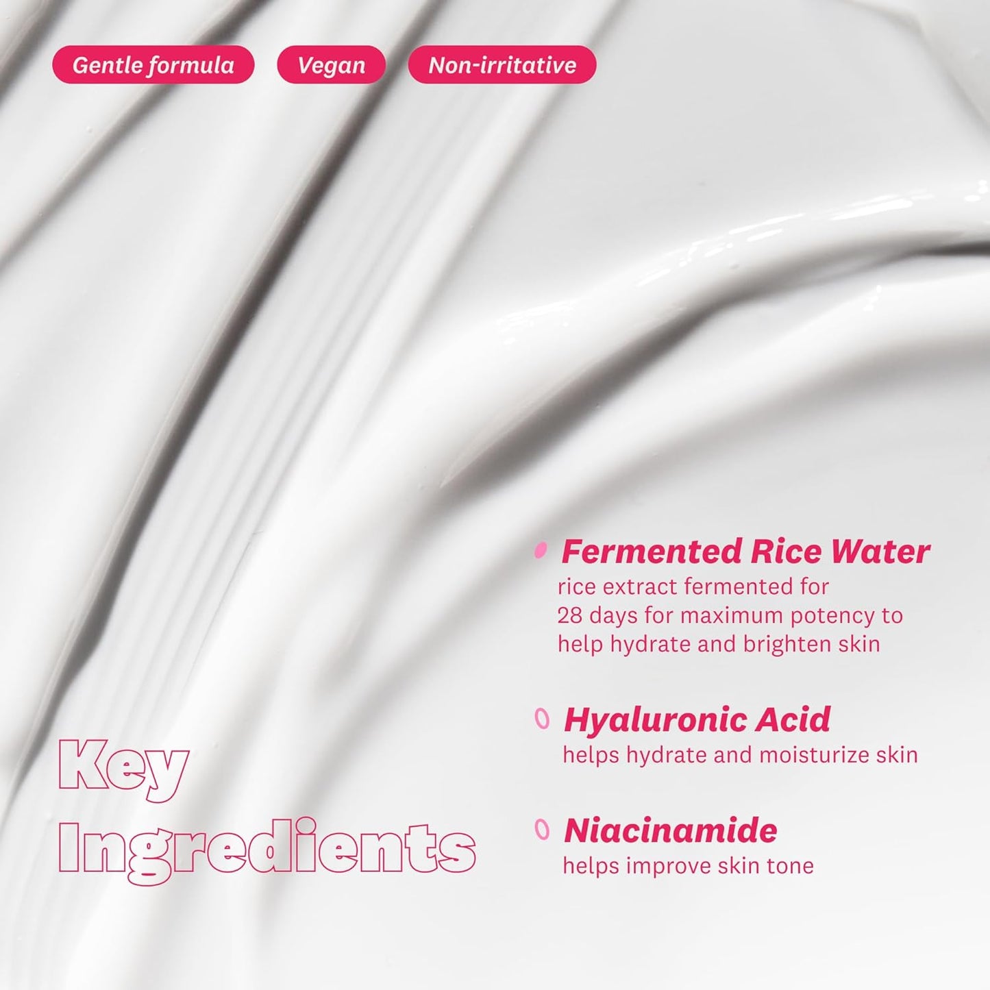 The Face Shop Rice Water Bright Vegan Cream with Ceramide, Niacinamide & Hyaluronic Acid | Brightens Skin, Fades Blemishes & Acne Marks | Korean Skin Care | 50ml