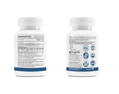 Trexgenics ALPHA-GPC 300 mg L-Î±-Glycerophosphorylcholine Cognitive Function, Brain Health Support (30 Veg Capsules)