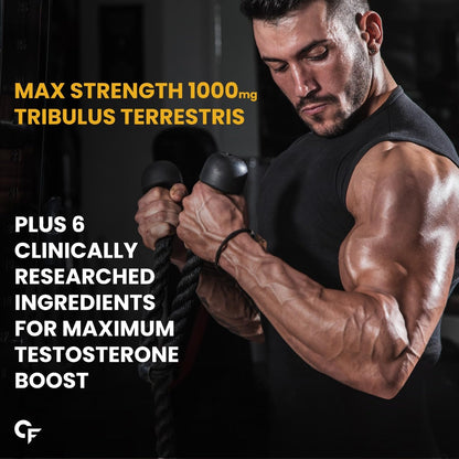 Carbamide Forte Testosterone Booster Supplement | Testosterone Supplement For Men To Support Energy, Stamina & Strength | 60 Tablets