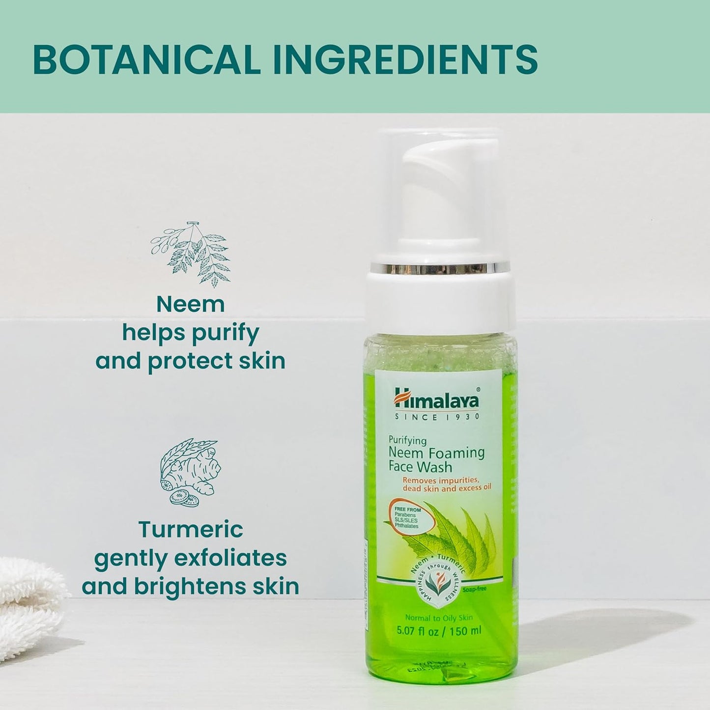 Himalaya Purifying Neem Foaming Face Wash, 150Ml