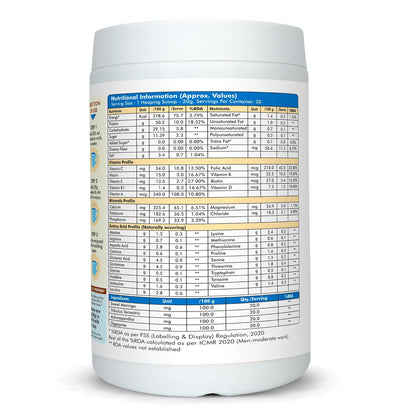 Fytika Daily Protein-400g (Pack of 1, Vanila) | Complete Nutrition Drink for Adults with 37 Essential Vitamins & Minerals | 50% Protein Per Serve | High Protein Drink for Men & Women