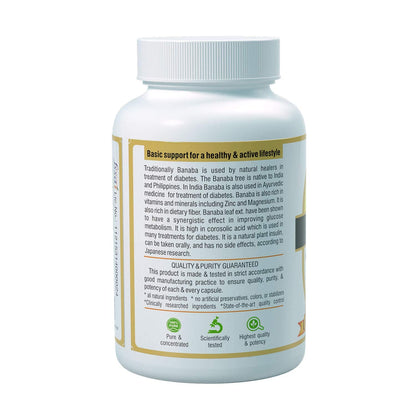 Banaba Natural & Herbal Dietary Supplement (500mg X 60 Veg Capsules)