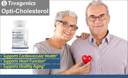 Trexgenics OPTI-CHOLESTEROL Support 3X Herbs, Cardiovascular, Blood Pressure, Triglycerides Support VEGAN & NON-GMO (60 Veg. Capsules) (Pack of 1)