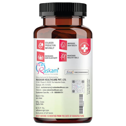 Plant Based Collagen- Anti-Aging Supplements For Women,Natural,Youthful Glow,Wrinkle-Free Skin,Promotes Skin Regeneration,Improves Skin Elasticity,Silica&Hyaluronic Acid-60 Capsules