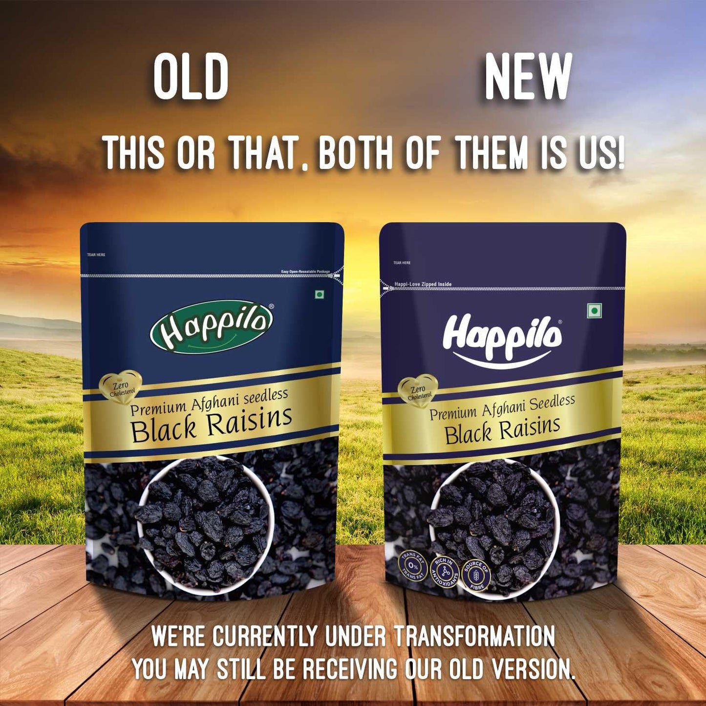 Happilo Premium Afghani Black Raisins Seedless 250g | Kali Kishmish/Kismis | Dry Fruits, Healthy Snacks | Rich in Fiber, Potassium & Antioxidants | Tasty & Nutritious