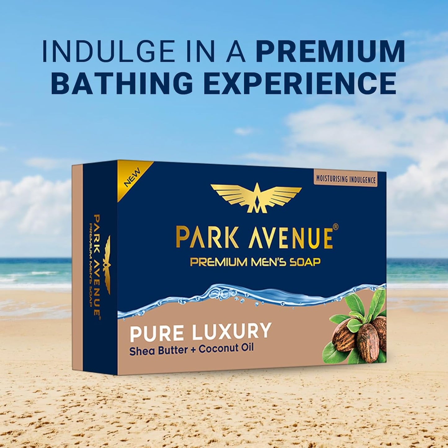Park Avenue Premium Menâ€™s Soaps for Bath â€“ Pure Luxury | 125g (Pack of 4) | Enriched with Shea Butter & Coconut Oil | Grade 1 Soap | For All Skin Types